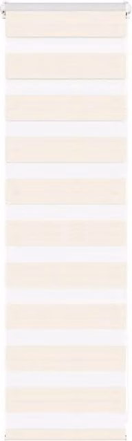 Berkfield Home Zebra Blind in Marble Beige, Polyester Fabric, W: 50 cm, H: 100 cm