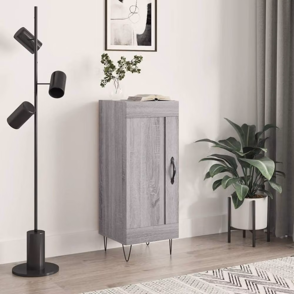 Berkfield Home Grey Sonoma Sideboard, W/D/H: 34.5 x 34 x 90 cm – 2