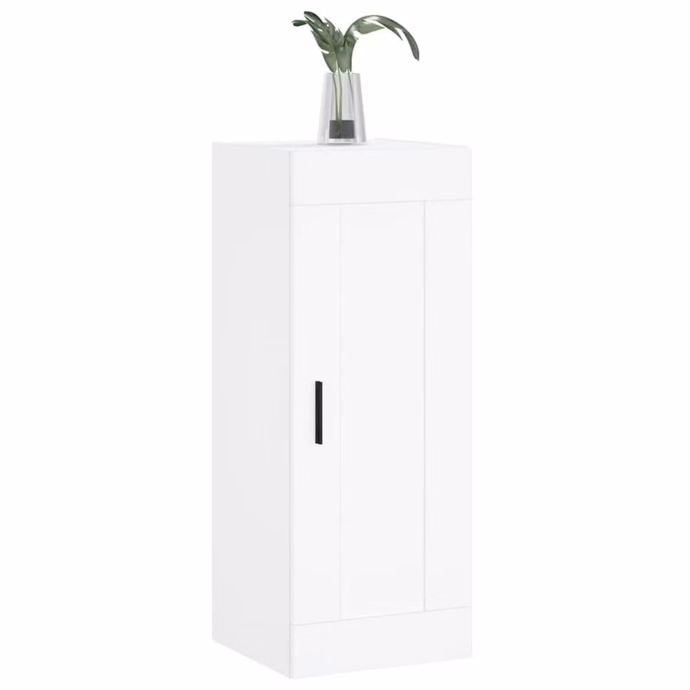 Berkfield Home White Wall Mounted Cabinet with Hinged Doors, W/D/H: 34.5 x 34 x 90 cm – 2
