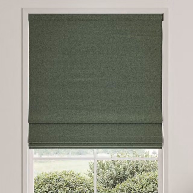William Morris Reed Made To Measure Blackout Roman Blind in Green Eucalyptus