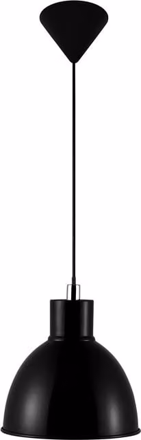 Nordlux Pop Pendant Light Black Metal E27 Modern Dome Design, Diameter: 22 cm – 1