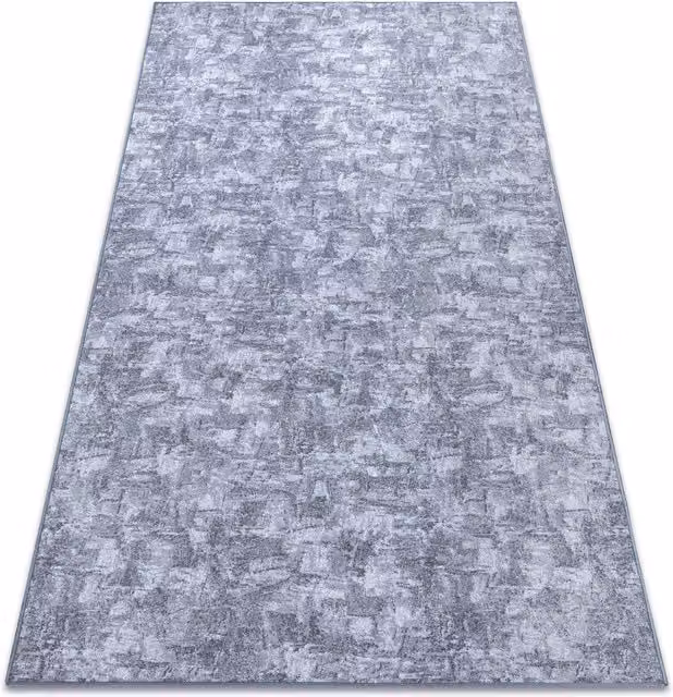 RugsX Solid Wall-To-Wall Rug in Grey, W: 150 cm x D: 100 cm