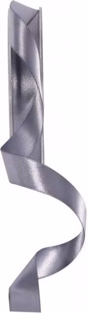 KDMD Gunmetal Grey Satin Ribbon, 15mm, 3 Pack