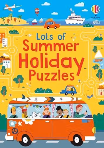 Usborne Lots of Summer Holiday Puzzles Multicolour Paper Activity Book