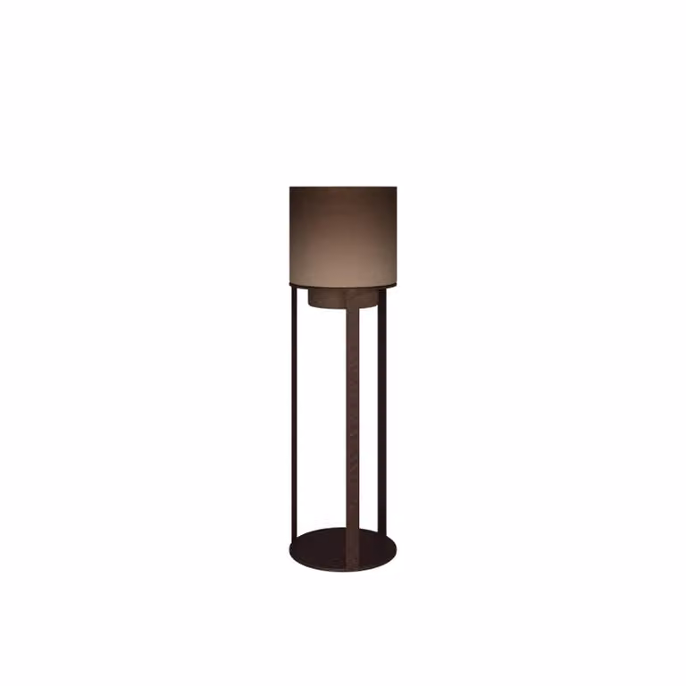 Dome Deco UZON Hurricane S Brown Tabletop Pillar Candle Holder