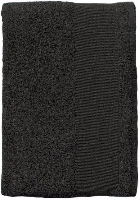 SOL'S Island 100 Cotton Terrycloth Bath Sheet in Black with Hanging Loop