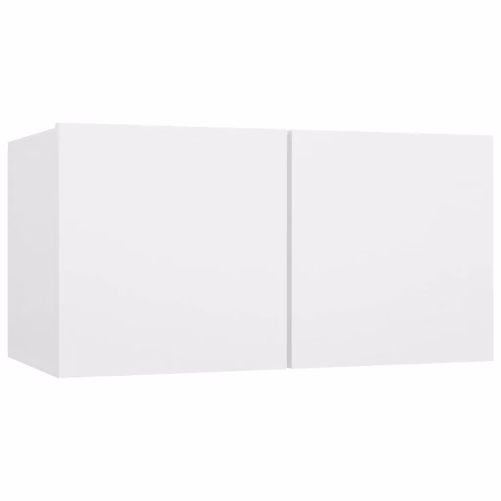 Berkfield Home 5 Piece Modern White MDF TV Cabinet Set for your Living Room