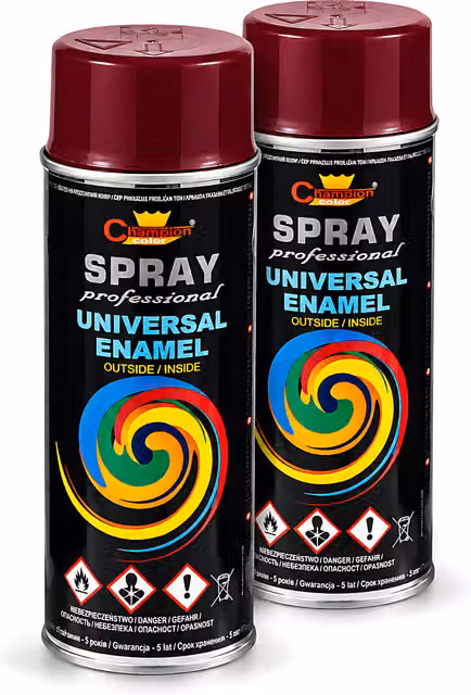 Sola Universal Multi-Surface High Gloss Spray Paint, RAL 3004 Purple Red, 2 x 400ml