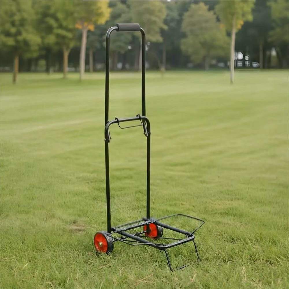 OHS Heavy Duty Metal Folding Trolley and Portable Camping Hand Truck in Black – 2