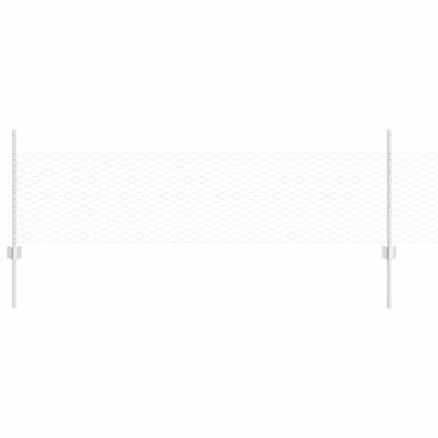 Berkfield Home 5-Piece Galvanised Steel U-Channel Fence Posts in Silver, Height: 60 cm