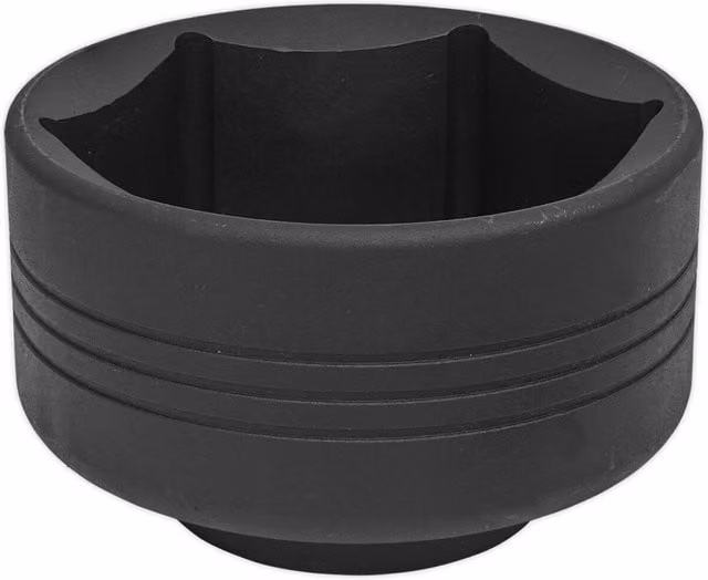 Loops 85mm Commercial 6 Point Impact Socket Bit, 1 inch Square Drive, Black, Drop Forged Steel – 1