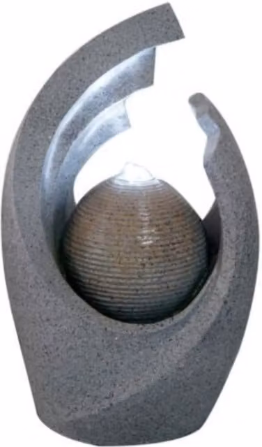 Altico Simple Serenity Spring Solar Powered Stone Water Feature in Grey