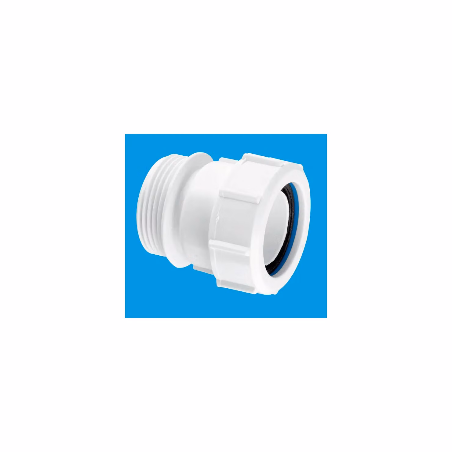 McAlpine T31M 1.5 Inch Straight Coupling, White – 2
