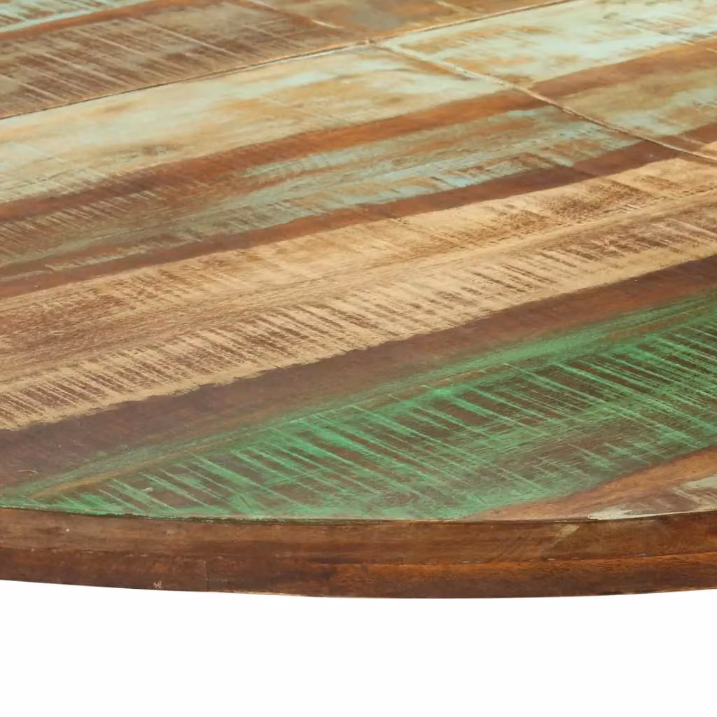 Berkfield Home Rectangular Industrial Dining Table in Brown Solid Wood, W: 150 cm, D: 75 cm – 3