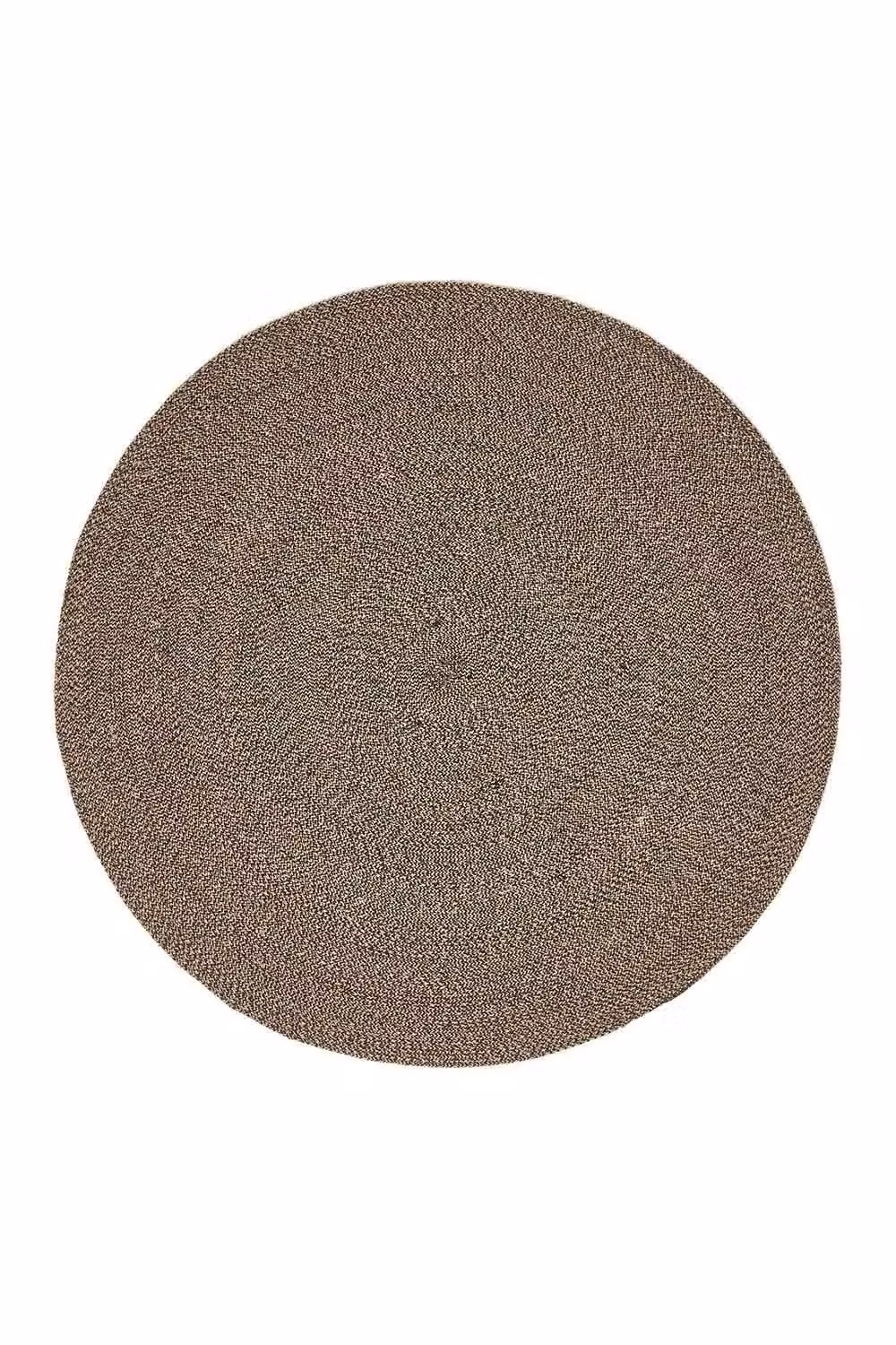Homescapes Melange Braided Round Cotton Rug in Beige, Diameter: 150 cm – 2