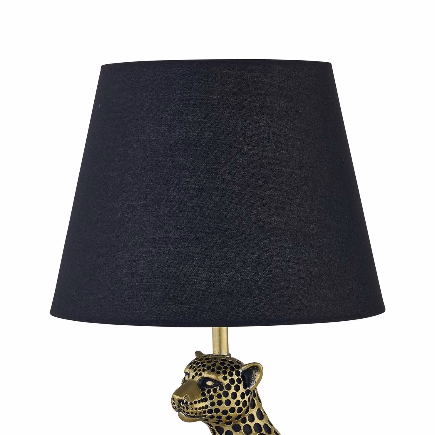 First Choice Lighting Bella Gold Cheetah Table Lamp with Black Fabric Shade – 3