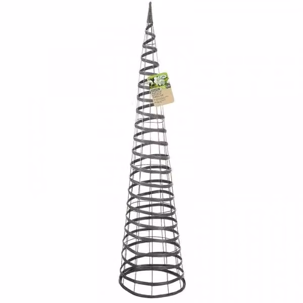 Marco Paul Grey Faux Rattan Obelisk Support, Height: 150 cm – 2