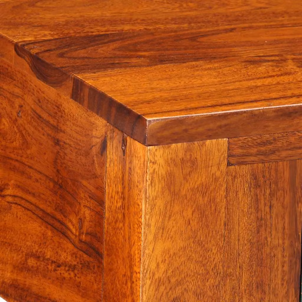 Berkfield Home Acacia Wood Bedside Cabinet in Brown W/D/H: 40 x 40 x 36 cm – 2