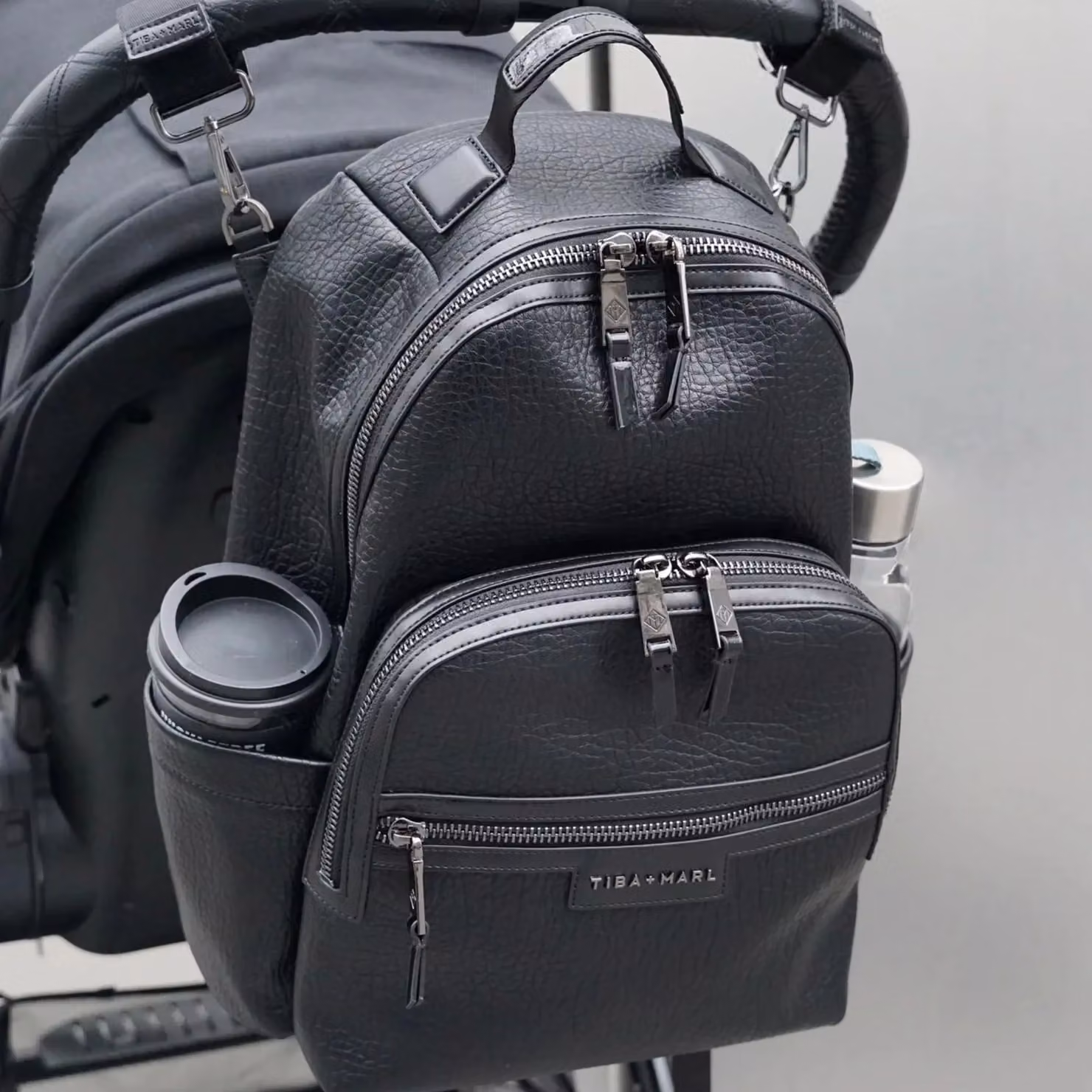 Tiba + Marl Elwood 2.0 Changing Backpack in Black – 4