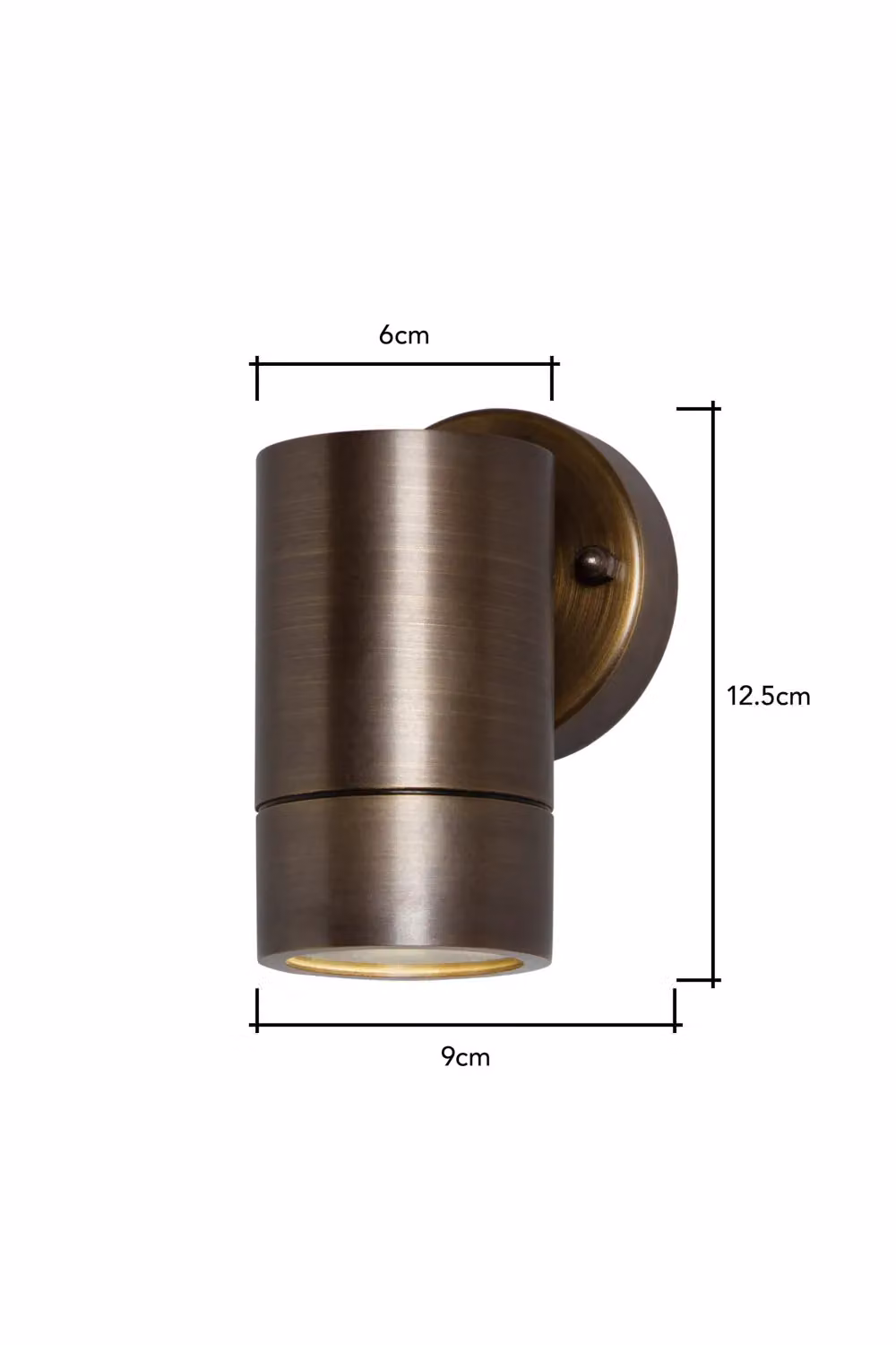 BHS Lighting Bruce Modern Metal Outdoor Wall Light in Bronze – 4