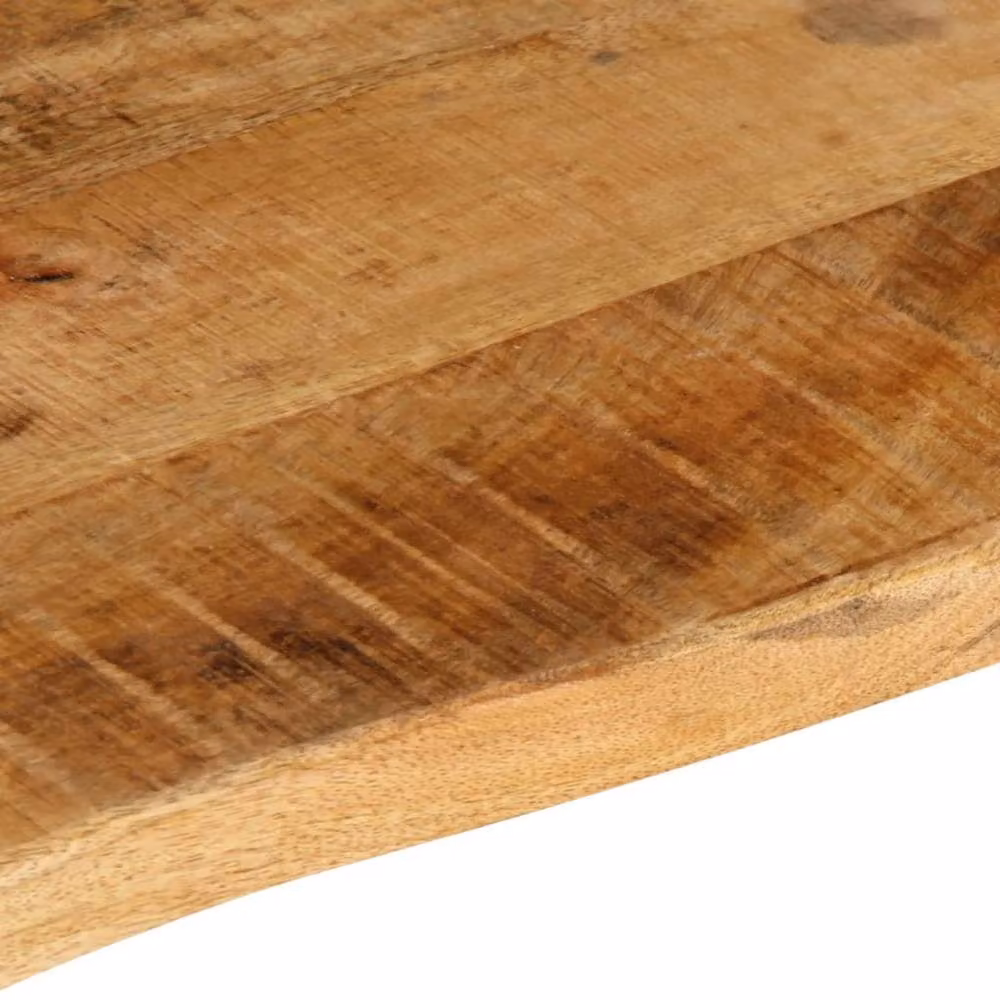 Berkfield Home Live Edge Solid Mango Wood Table Top, Brown, W: 70 cm, D: 60 cm, H: 2.5 cm – 2