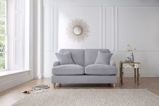 The Great Sofa Company Orla 2 Seater Sofa in Manhattan Ice Light Grey – 1