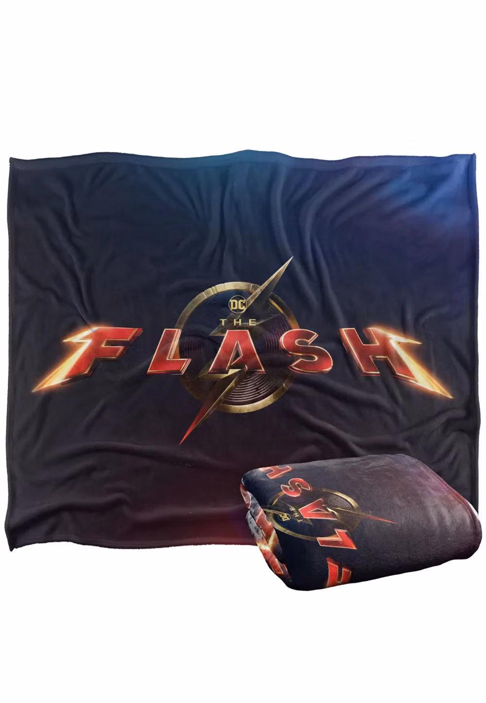 LOGOVISION The Flash Movie Logo Super Soft Microfibre Fleece Throw Blanket, White, W/D/H: 152 x 127 cm – 5