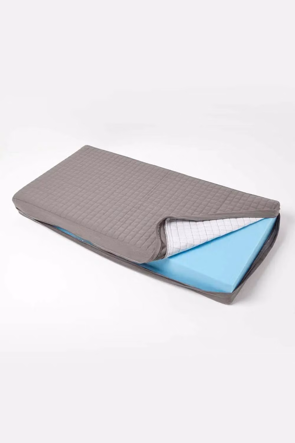 Homescapes Orthopaedic Foam 2 Seater Booster Cushion in Anthracite Grey with Removable Machine Washable Cotton Cover – 2