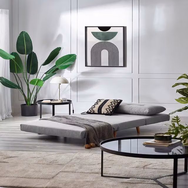 Julian Bowen Rowan Grey Fabric Sofa Bed