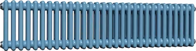 Lux Heat Horizontal Column Radiator in Denim Blue, W/H: 30.0 x 137.0 cm