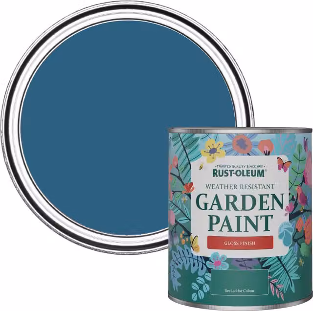Rust-Oleum Garden Paint in Gloss Finish, Blue, 0.75 l