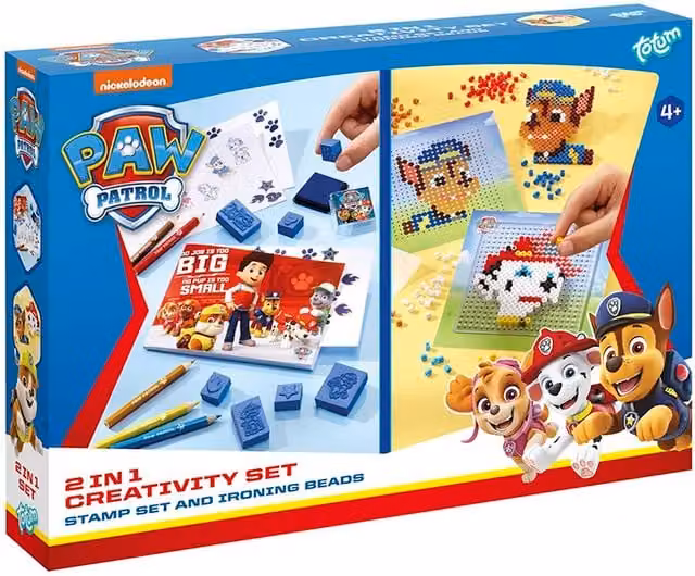 Totum Paw Patrol 2 in 1 Fuse Beads Set in Multicolour and Blue