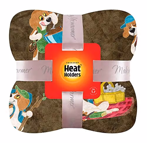 Heat Holders Brown Quilted Fleece Pet Blanket for Cats and Dogs, W: 180 cm, D: 200 cm – 3