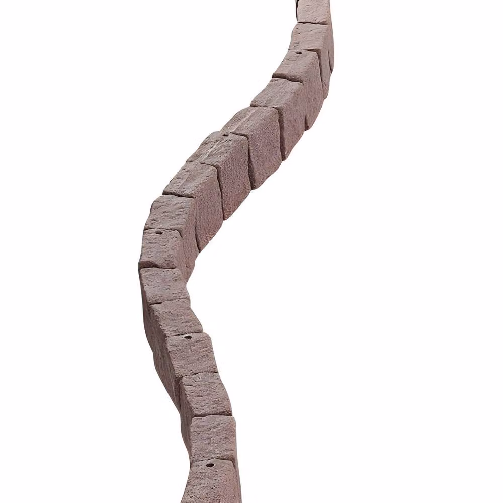 Ferand Realistic Faux Stone Landscape Edging, Brown – 2