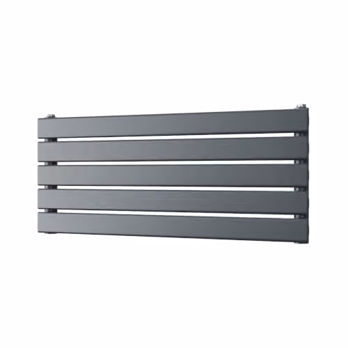 Typhoon Axis Anthracite Horizontal Single Panel Designer Radiator W: 80 cm, H: 34 cm – 2