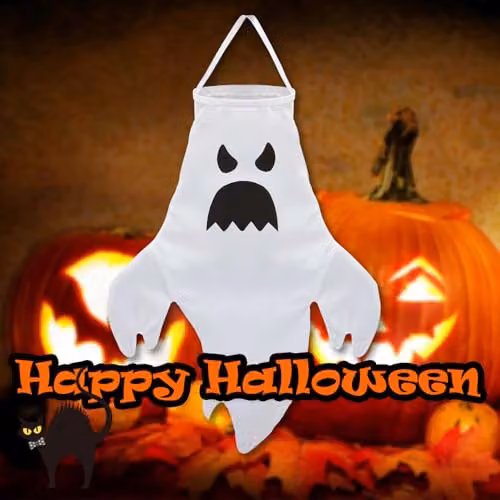 VFM e-Store White Hanging Ghost Decoration for Halloween Parties – 7