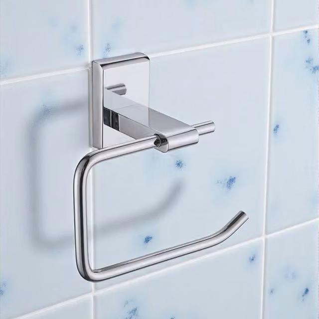 Showerdrape Unity Wall Mounted Toilet Roll Holder in Silver Stainless Steel