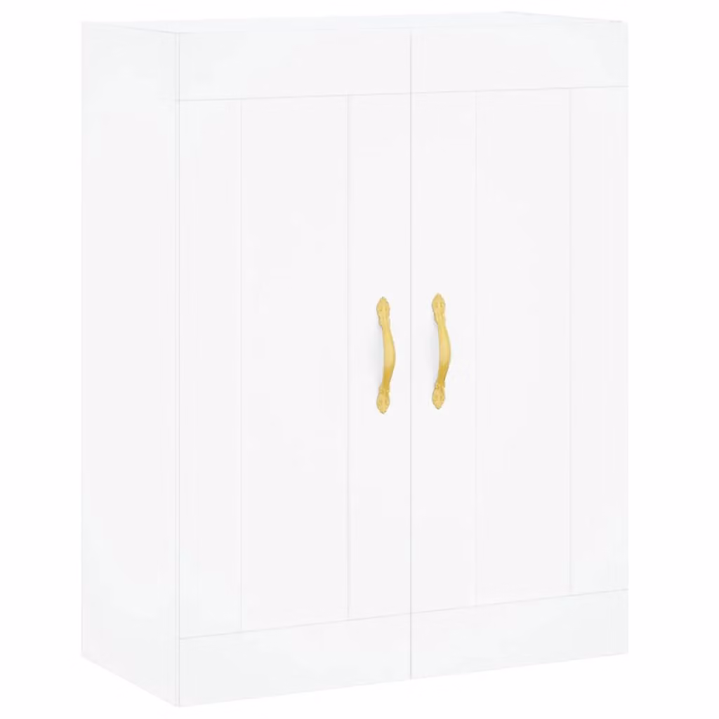 Berkfield Home White Wall Mounted Cabinet with Hinged Doors and Internal Shelves W/D/H: 69.5 x 34 x 90 cm – 2