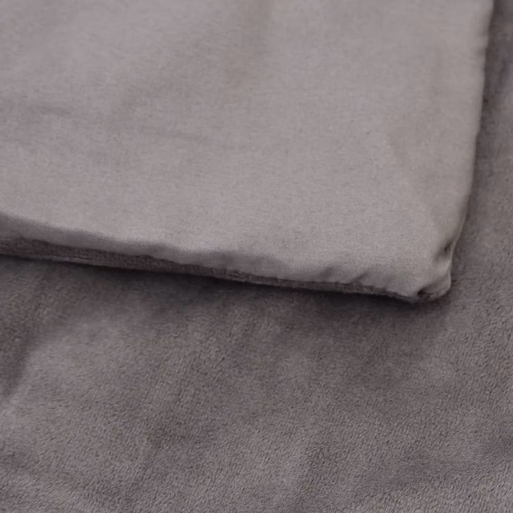 Berkfield Home Grey Weighted Blanket with Removable Cotton Cover, W/D/H: 120 x 180 cm, 9 kg – 3