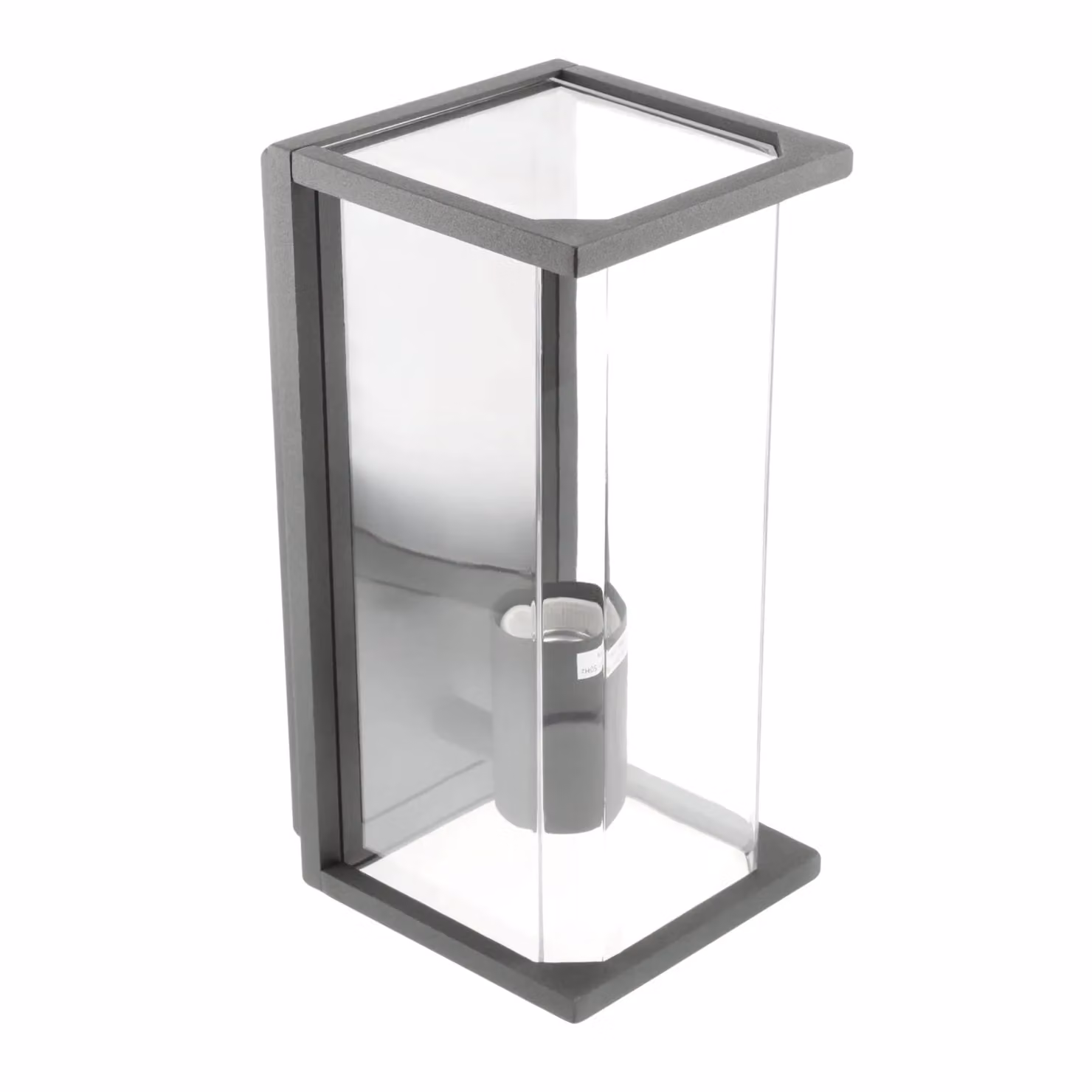 CGC Lighting Adriana Anthracite Grey Outdoor Wall Lantern with Transparent Glass Diffuser IP54 E27 – 4