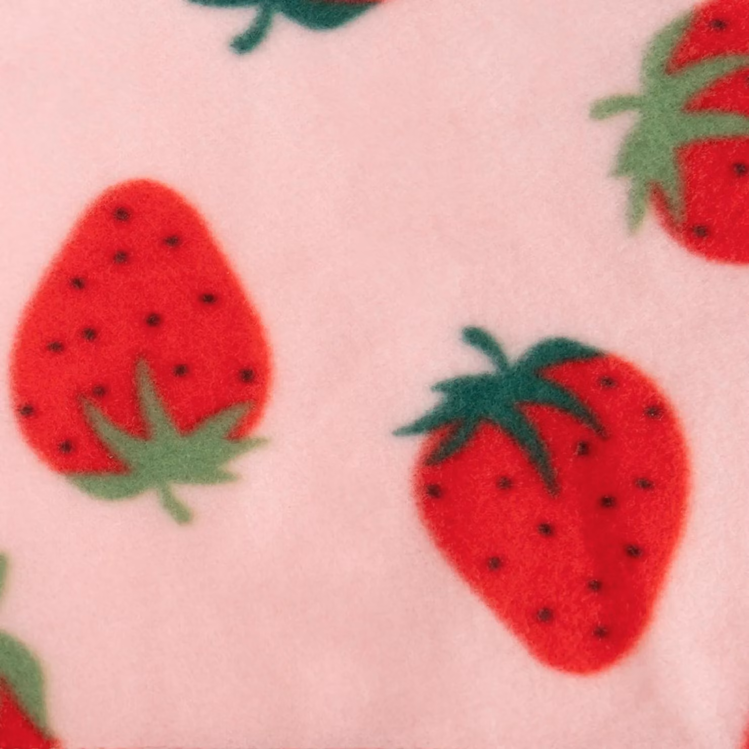 OHS Wholesale Strawberry Floral Fleece Blanket Throw Joblot, Light Pink, W/D/H: 120 x 150 cm – 2