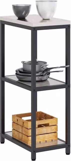 Berkfield Home Silver Stainless Steel Kitchen Storage Shelf