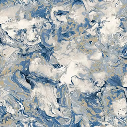 Muriva Elixir Marble Rose Gold Wallpaper with Metallic Abstract Effect