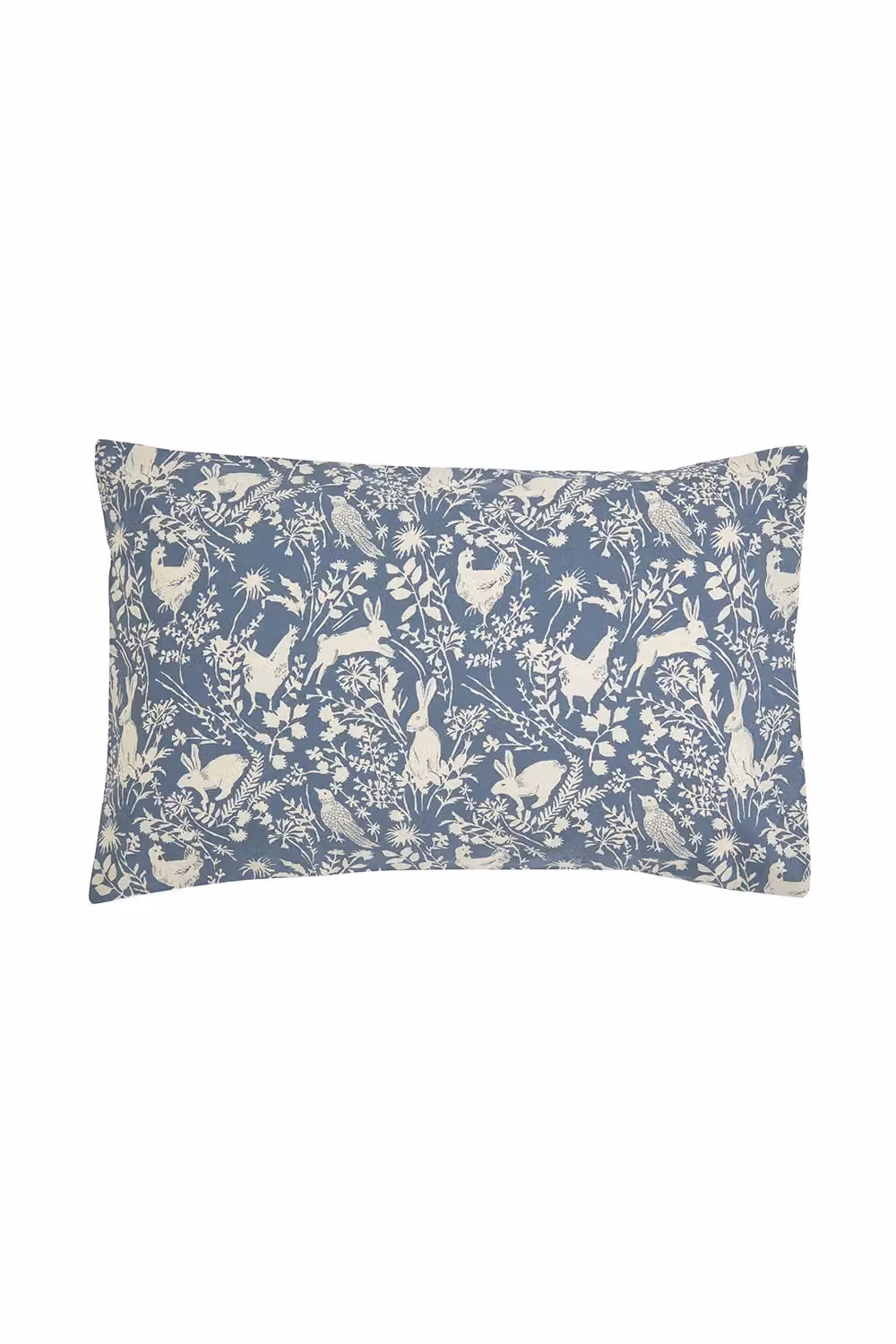 Helena Springfield Forest Friends Reversible Cotton Duvet Cover and Pillowcase Set, Blue, W/D/H: 180 x 200 cm – 2
