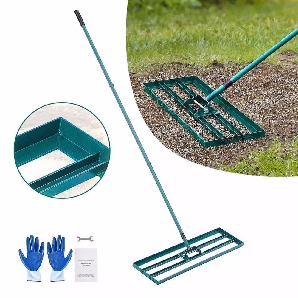 EONLION Green Steel Lawn Levelling Roller and Rake Gardening Tool – 2