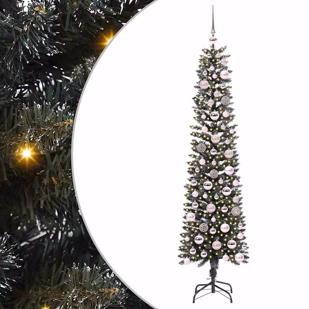 Berkfield Home Elegant Green Artificial Christmas Tree with Stand H 180 x W 50.5 x D 50.5 cm – 3