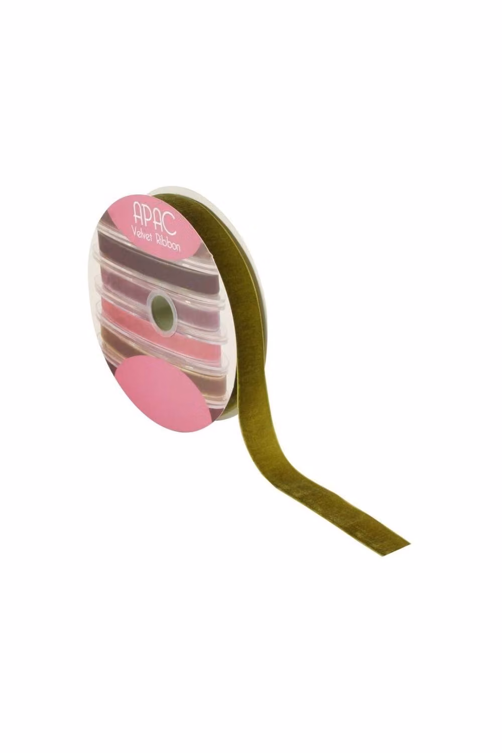 KDMD Sage Green Velvet Ribbon, 25mm x 20m – 3