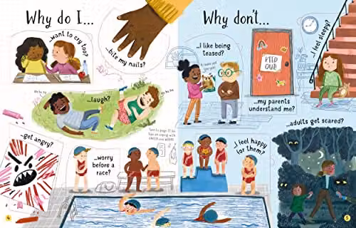 Usborne Lift-the-Flap Questions and Answers About Feelings Multicolour Board Book – 2