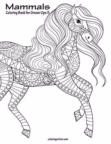 Mammals Coloring Book for Grown-Ups 5 by Independently Published
