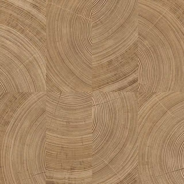 Grandeco Cambara Wood Butchers Block End Grain Textured Wallpaper in Brown and Multicolour